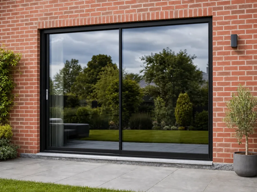 Technische schuifpui voor een bouwproject